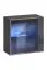 Hangelement met twee TV-onderkasten Balestrand 288, kleur: grijs / eiken Wotan - afmetingen: 180 x 280 x 40 cm (H x B x D), met push-to-open functie