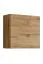 Wohnzimmerwand Holzdekor Volleberg 84, Farbe: Eiche Wotan - Abmessungen: 150 x 280 x 40 cm (H x B x T), mit Push-to-open Funktion