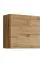 Set van 2 moderne hangelementen met wandplank Balestrand 324, kleur: Wotan eik - Afmetingen: 110 x 130 x 30 cm (H x B x D), met vier vakken