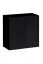 Buitengewoon Balestrand 222 wandmeubel, kleur: zwart / eiken Wotan - afmetingen: 160 x 320 x 40 cm (H x B x D), met LED-verlichting