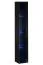 Elegant wandmeubel Valand 26, kleur: zwart - Afmetingen: 180 x 240 x 40 cm (H x B x D), met push-to-open functie