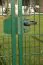 Dubbele staafmatdraaipoort, doorgang: 264 cm, totale breedte incl. palen: 276 cm