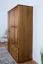 kledingkast massief grenen, kleur eiken rustiek Junco 06 - Afmetingen: 195 x 135 x 59 cm (H x B x D)