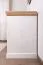 Schreibtisch Badile 17, Farbe: Kiefer Weiß / Braun - 80 x 147 x 55 cm (H x B x T)