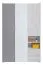 Jugendzimmer - Drehtürenschrank / Kleiderschrank Floreffe 01, Farbe: Weiß / Eiche weiß / Grau - Abmessungen: 190 x 120 x 50 cm (H x B x T)