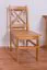 Stoel massief grenen kleur: elzenhout Junco 246 - Afmetingen: 94 x 42,5 x 43 cm (H x B x D)