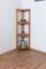 rek / open hoekkast massief grenen, Junco 61 - Afmetingen: 125 x 40 x 30 cm (h x b x d)