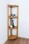 rek / open hoekkast massief grenen, Junco 61 - Afmetingen: 125 x 40 x 30 cm (h x b x d)