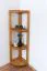 rek / open hoekkast massief grenen, Junco 61 - Afmetingen: 125 x 40 x 30 cm (h x b x d)