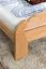 Tweepersoonsbed / logeerbed Wooden Nature 140 massief beuken natuur, incl. lattenbodem - 160 x 200 cm (B x L)
