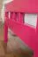 Eenpersoonsbed "Easy Premium Line" K8, massief beukenhout kleur: roze gelakt - ligvlak: 90 x 200 cm