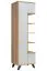 Außergewöhnliche Wohnwand Austgulen 01, Farbe: Eiche Riviera / Hellgrau - Abmessungen: 192 x 330 x 45 cm (H x B x T), mit Push-to-open Funktion