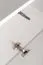 Hangelement met LED verlichting Kongsvinger 103, kleur: eiken Wotan / grijs hoogglans - Afmetingen: 150 x 340 x 40 cm (H x B x D)