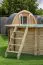 Houten zwembad Verano 01 - Set gemaakt van KDI vurenhout - Afmeting (cm): 307 x 355 x 116 (L x B x H), incl. pomp & zandfilter
