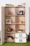 Kinderkamer - dressoir / ladekast Benjamin 27, kleur: beuken / wit - 134 x 86 x 37 cm (h x b x d)