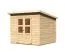 Gartenhaus / Gartenhütte aus Holz mit Pultdach, Farbe: Natur, Grundfläche: 5,74 m²