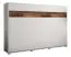 Schrankbett Namsan 03 horizontal, Farbe: Weiß matt / Braun Old Style - Liegefläche: 140 x 200 cm (B x L)