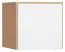 opzetkast voor eendeurskast Arbolita 16, kleur: eiken / wit - Afmetingen: 45 x 47 x 57 cm (H x B x D)