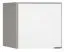 Aufsatz für eintürigen Kleiderschrank Pantanoso 37, Farbe: Grau / Weiß - Abmessungen: 45 x 47 x 57 cm (H x B x T)
