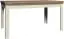 Uitschuifbare eettafel Badile 18, kleur: wit grenen / bruin - 160 - 203 x 90 cm (B x D)