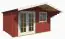 Tuinhuisje G263 Zweeds rood - blokhut 34 mm, grondoppervlakte: 10,20 m², zadel dak