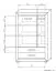 Ladenkast /dressoir Kundiawa 08, kleur: Sonoma eiken licht / Sonoma eiken donker - afmetingen: 140 x 90 x 40 cm (H x B x D)
