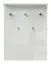 Garderobe / kapstok Garim 56, kleur: wit hoogglans - Afmetingen: 100 x 76 x 17 cm (H x B x D)