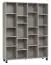 open kast / boekenkast Pantanoso 50, kleur: grijs - Afmetingen: 195 x 149 x 38 cm (h x b x d)