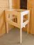 Sauna "Jonna" SET mit Kranz und graphitfarbener Tür - Farbe: Natur, Ofen BIO 9 kW - 224 x 210 x 206 cm (B x T x H)