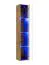 Wandhangend wandmeubel Valand 28, kleur: eiken Wotan - Afmetingen: 180 x 240 x 40 cm (H x B x D), met blauwe LED-verlichting