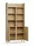 Open kast met twee deuren / kleur: eiken / 10 vakken / poten: dennenhout / afmetingen: 94,5 x 38 x 204 cm / soft-close functie / 10 vakken / ABS randbescherming