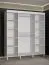 Moderne Jotunheimen 151 schuifdeurkast, kleur: wit - Afmetingen: 208 x 180,5 x 62 cm (H x B x D)