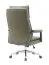 Bureaustoel in kunstleer Tawi 02, draaibaar en in hoogte verstelbaar, 109-117 x 49 x 71 cm, in olijfgroen, ergonomisch gevormde rugleuning