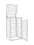 Afvalbak ombouw Cubo Single, hardhout - Afmeting: 84 x 75 x 135 cm (L x B x H)