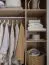 Vouwdeur/garderobekast | kleur: eiken | 2 deuren | incl. LED-verlichting met bewegingssensor | 175 x 60 x 225 cm | soft-close | 3 kledingrails