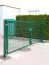 Buisframe dubbele draaipoort, Utvoering: groen gecoat, Hoogte: 83 cm, Doorgang: 250 cm