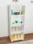 Open kast massief grenen, Junco 51C wit gelakt - Afmetingen 158 x 60 x 42 cm