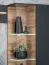 Stijlvolle woonwand Kinn 03, kleur: antraciet / Artisan eiken - Afmetingen: 145 x 240 x 40 cm (H x B x D), met LED verlichting en push-to-open-systeem