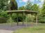 Enkele carport Classic 1 met PVC dak Variant A, kleur: natuur- transparant KDI