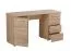 Bureau met veel opbergruimte Arande 01, vier laden, kleur: Sonoma eik, één deur, ABS randen, twee vakken, afmetingen: 75,5 x 135 x 50 cm, functioneel