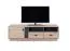 Moderner TV-Unterschrank mit zwei Schubladen Niel 06, Farbe: Eiche / Anthrazit - Abmessungen: 45 x 155 x 40 cm (H x B x T)