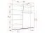 2 meter brede schuifdeurenkast / kledingkast met spiegel / Wit / Gorski 29 / 218 x 203 x 61 cm / 2 deuren / 6 vakken / Effen design