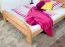 Tweepersoonsbed / logeerbed Wooden Nature 140 massief beuken natuur, incl. lattenbodem - 160 x 200 cm (B x L)