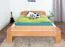 Tweepersoonsbed / logeerbed Wooden Nature 140 massief beuken natuur, incl. lattenbodem - 160 x 200 cm (B x L)