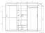 Schuifdeurkast / kleerkast Kikori 13, kleur: Sonoma eiken - afmetingen: 210 x 250 x 62 cm (H x B x D)