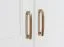 draaideurkast / kledingkast Lotofaga 16, kleur: Wit / Noten - 227 x 236 x 59 cm (H x B x D)