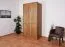 Moderne kledingkast met Soft Close-systeem Fazenda 01, oppervlak geolied/gewaxt, donkerbruin, semi massief eiken, maten: 222 x 104 x 61 cm