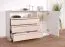 Kommode Cerdanyola 10, Farbe: Eiche / Weiß - Abmessungen: 91 x 148 x 40 cm (H x B x T)