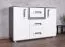 Tienerkamer - Ladekast Oskar 07, kleur: antraciet / wit - 84 x 128 x 40 cm (H x B x D)