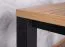 Stijlvolle eettafel Varbas 02, tweekleurig, eiken Gold Craft / matzwart, 120 x 80 cm, stevige constructie, duurzame keukentafel, modern